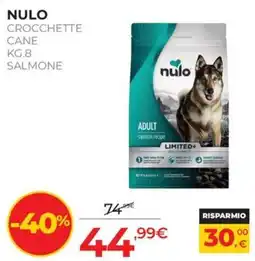 Arcaplanet Nulo crocchette cane adult salmon recipe offerta