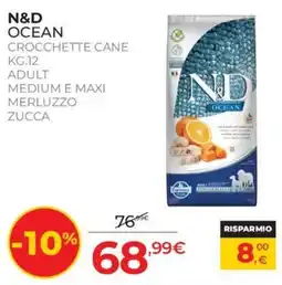 Arcaplanet N&D Ocean Crocchette Cane offerta