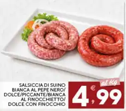 IperSisa Salsiccia di suino offerta