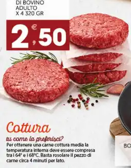 IperSisa Polpette di bovino adulto offerta