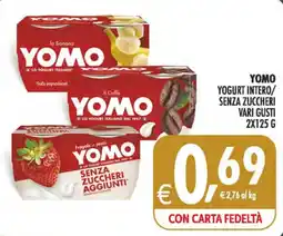 Deco Iperstore Yomo yogurt intero senza zuccheri vari gusti offerta