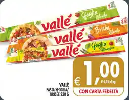 Deco Iperstore Vallè pasta sfoglia/brisée offerta