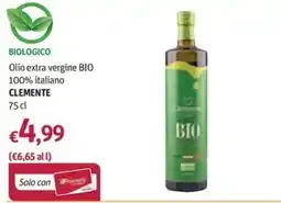 Futura Supermercati Olio extra vergine BIO Clemente offerta