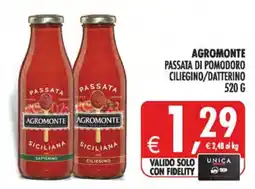 Deco Iperstore Agromonte passata di pomodoro ciliegino/datterino offerta