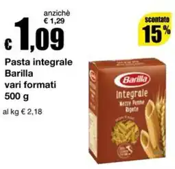 Sì con te Superstore Pasta integrale Barilla offerta