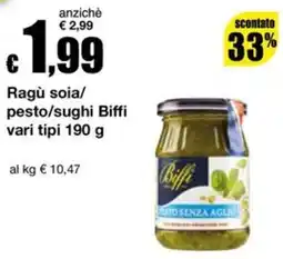 Sì con te Superstore Ragù soia/pesto/sughi Biffi offerta