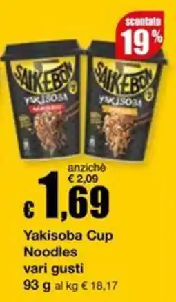 Sì con te Superstore Saikebon Yakisoba Cup Noodles offerta