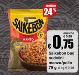 Sì con te Superstore Saikebon bag nudolini manzo/pollo offerta
