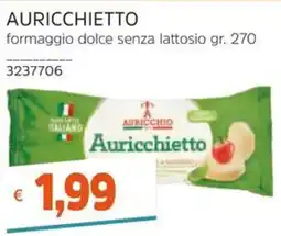 Stop&Shop Auricchietto formaggio dolce senza lattosio offerta