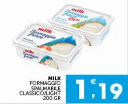 IperSisa Milk formaggio spalmabile classico offerta