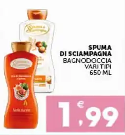IperSisa Spuma di sciampagna bagnodoccia offerta