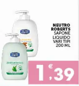 IperSisa Neutro Roberts sapone liquido offerta