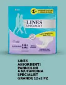 IperSisa Lines assorbenti pannolini a mutandina specialist offerta