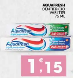 IperSisa Aquafresh dentifricio vari tipi offerta