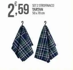 Iper Nonna Isa Set 2 strofinacci tartan offerta
