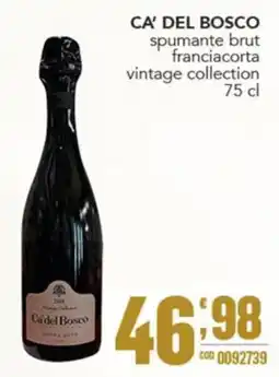 Gruppo di Palo Ca' del Bosco spumante brut franciacorta vintage collection offerta