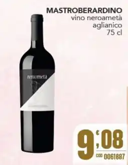 Gruppo di Palo Mastroberardino vino neroametà aglianico offerta