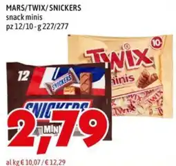 MEGA Mars/Twix/Snickers snack minis offerta