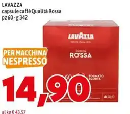MEGA Lavazza capsule caffè Qualità Rossa offerta