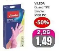 Irys Vileda guanti tpe simple offerta