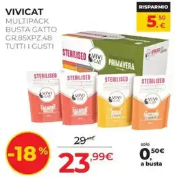 Arcaplanet Vivicat multipack busta gatto sterilised offerta