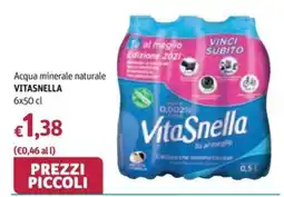 Futura Supermercati Acqua minerale naturale Vitasnella offerta