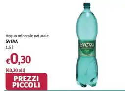 Futura Supermercati Acqua minerale naturale Sveva offerta