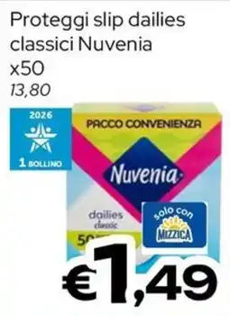 MAX Supermercati Proteggi slip dailies classici Nuvenia offerta