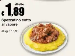 Sì con te Superstore Spezzatino cotto al vapore offerta