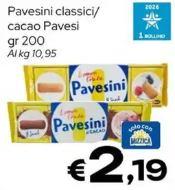 MAX Supermercati Pavesini classici cacao Pavesi offerta