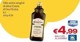 MAX Supermercati Olio extra vergine di oliva Costa d'Oro l'Extra offerta