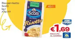 MAX Supermercati Riso per risotto Scotti offerta
