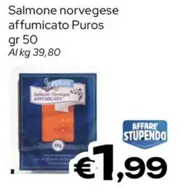 MAX Supermercati Salmone norvegese affumicato Puros offerta