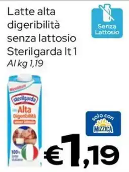 MAX Supermercati Latte alta digeribilità senza lattosio Sterilgarda offerta