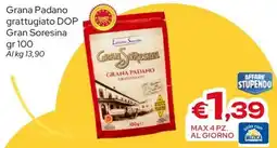 MAX Supermercati Grana Padano grattugiato DOP Gran Soresina offerta