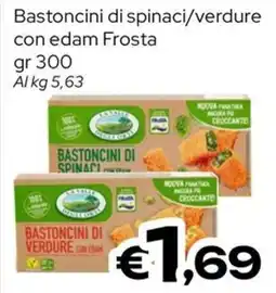 MAX Supermercati Bastoncini di spinaci/verdure con edam Frosta offerta