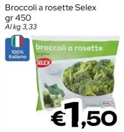 MAX Supermercati Broccoli a rosette Selex offerta
