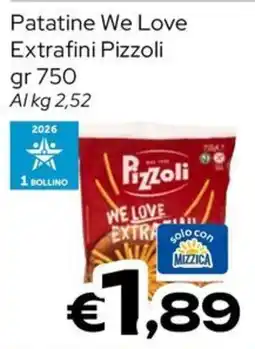 MAX Supermercati Patatine We Love Pizzoli offerta