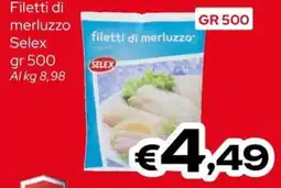 MAX Supermercati Filetti di merluzzo Selex offerta