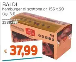 Stop&Shop Hamburger di scottona Baldi offerta