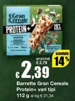 Sì con te Superstore Barrette Gran Cereale Protein+ offerta