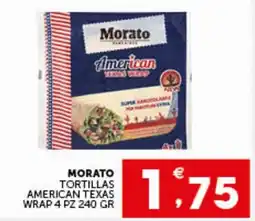 IperSisa Morato tortillas american texas wrap offerta