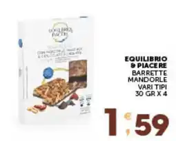 IperSisa Equilibrio & Piacere barrette mandorle offerta
