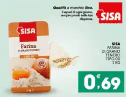 IperSisa Sisa farina di grano tenero tipo 00 offerta