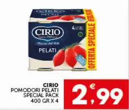 IperSisa Cirio pomodori pelati offerta