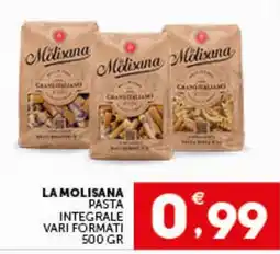 IperSisa La Molisana pasta integrale offerta