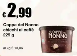 Sì con te Superstore Coppa del Nonno chicchi al caffè offerta