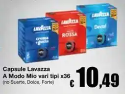 Sì con te Superstore Capsule Lavazza A Modo Mio offerta