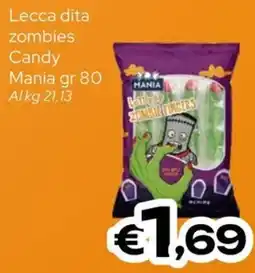 MAX Supermercati Lecca dita zombies Candy Mania offerta