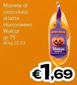 MAX Supermercati Monete di cioccolato al latte Walcor offerta